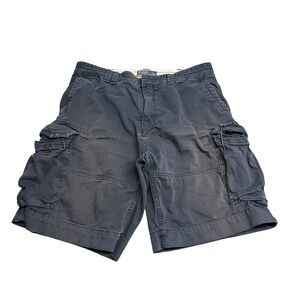 Polo Ralph Lauren Mens Cargo Shorts Faded Blue Classic Chino Size 38 100% Cotton